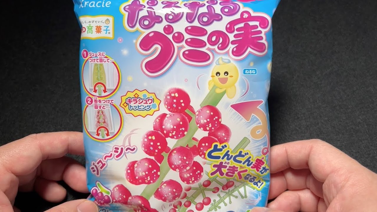 【知育菓子】クラシエ - なるなる グミの実（ぶどう味）