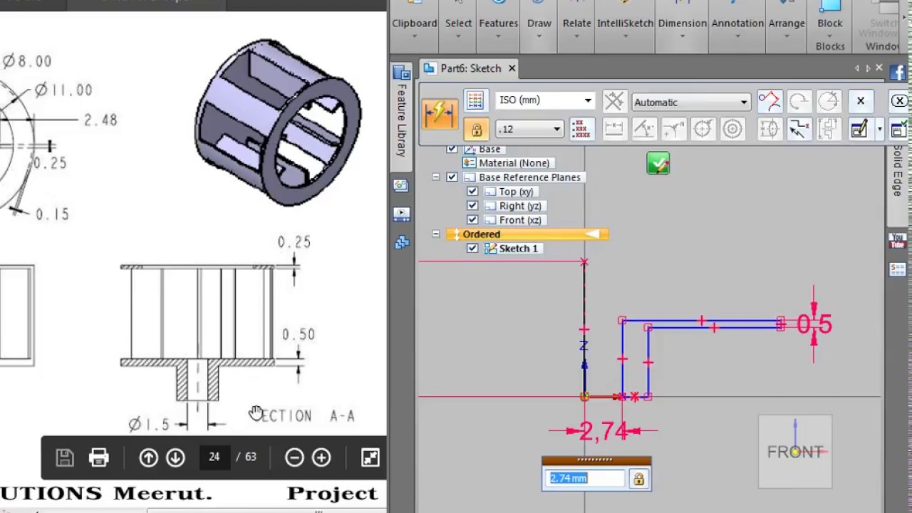 blower SOLID MODELING USING SOLIDEDGE
