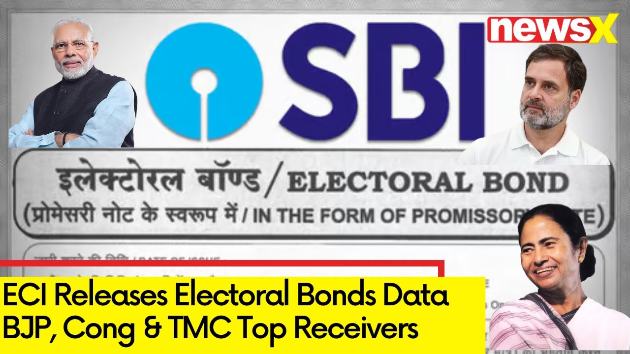 ECI Releases Electoral Bonds Data | BJP, Cong, & TMC Top 3 Receivers | NewsX