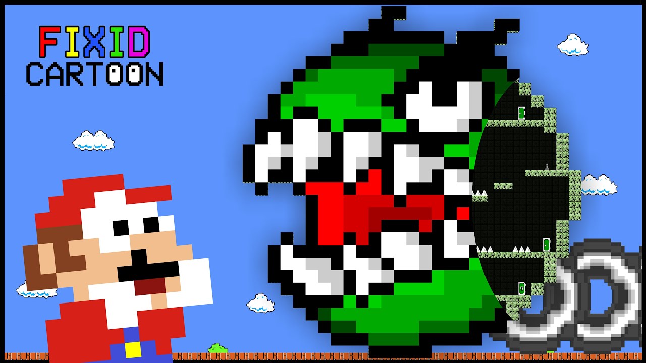 Mario vs the GIANT Zombie Chain Chomp MAZE (Mario Cartoon Animation)