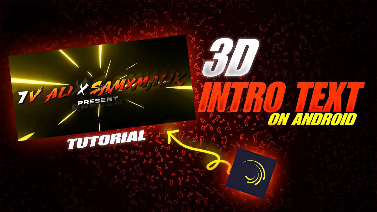 3D Intro Text Animation😱 Tutorial | Gradient Intro Text in Alight Motion | Mr TOM Playz