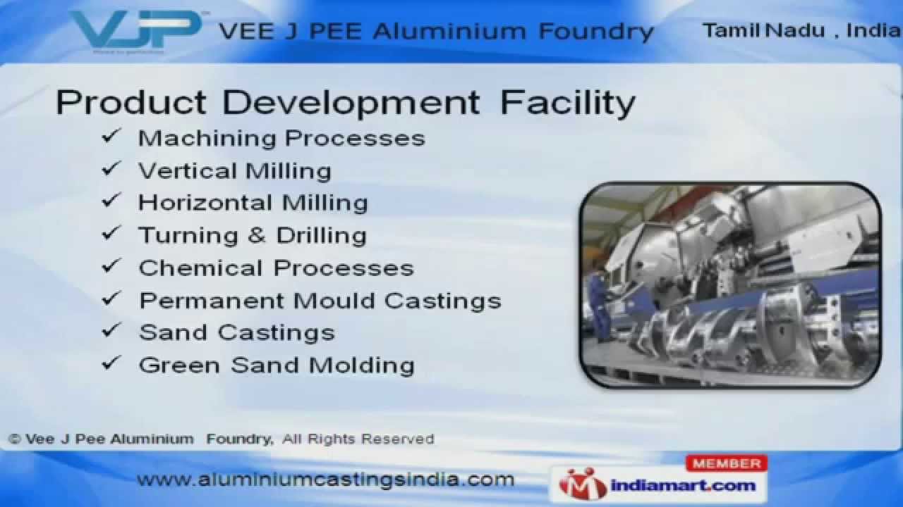 Aluminum Castings by VEE J PEE Aluminium Foundry, Coimbatore