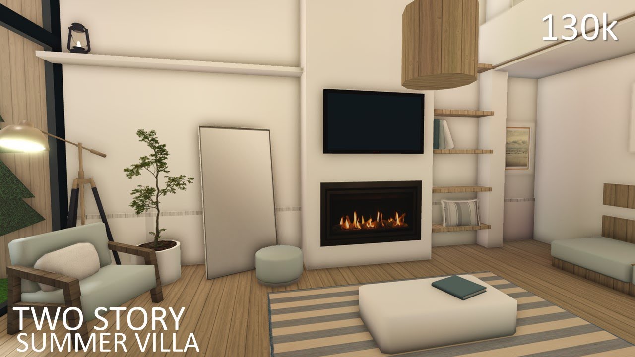 BLOXBURG: two story SUMMER villa 130k | Leqhhx