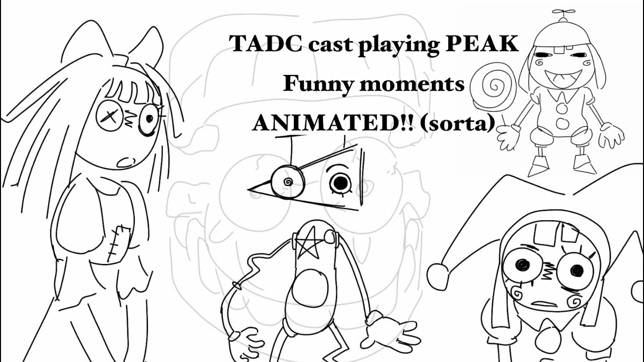 The amazing digital circus cast playing peak funny moments animated (sorta)