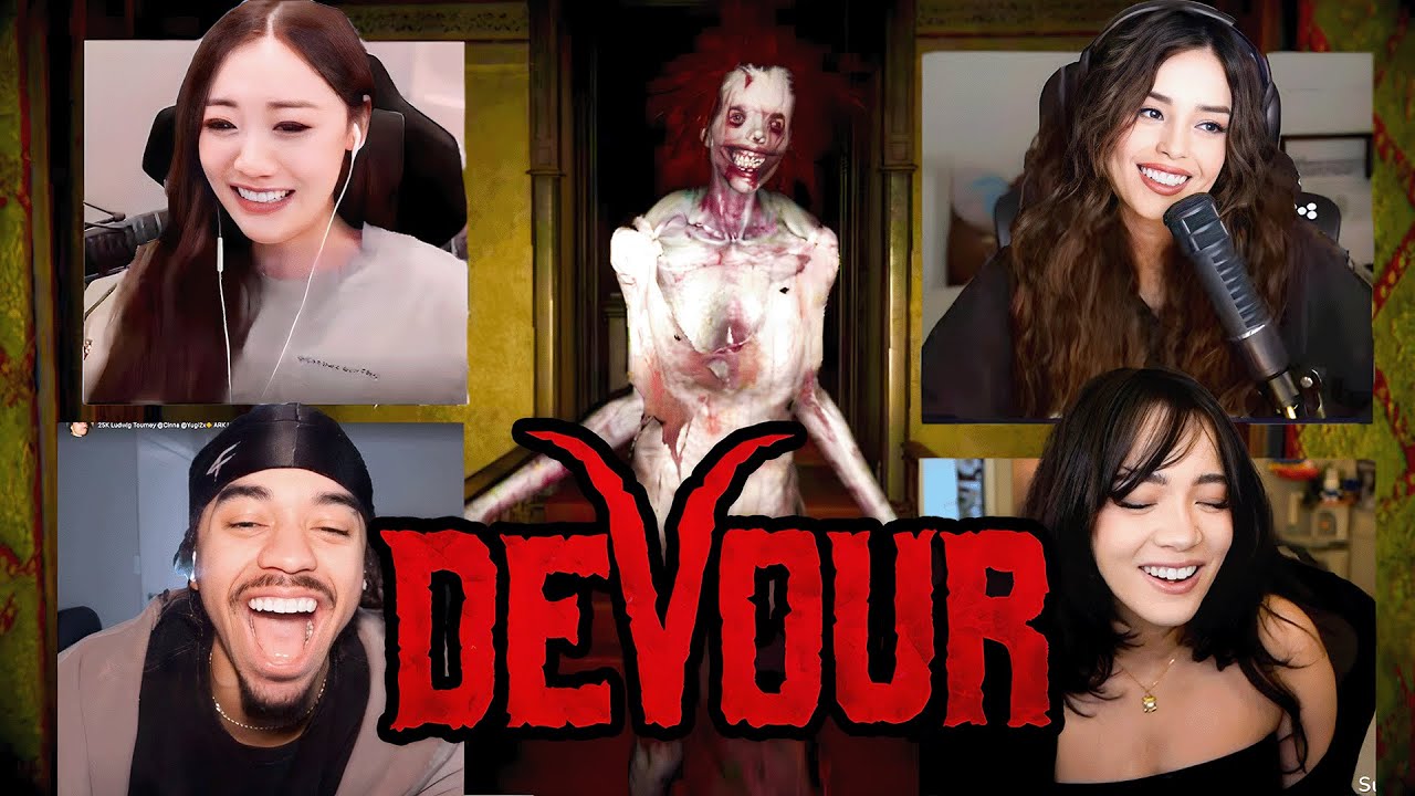 Cinna Plays Devour w/ Valkyrae, FanFan and Arky!