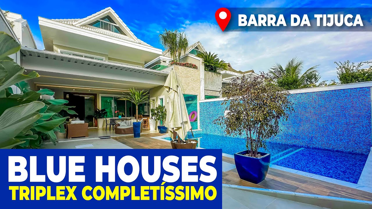 O preço caiu! 🔥 Triplex incrível com configuração RARA! Blue Houses - Barra da Tijuca