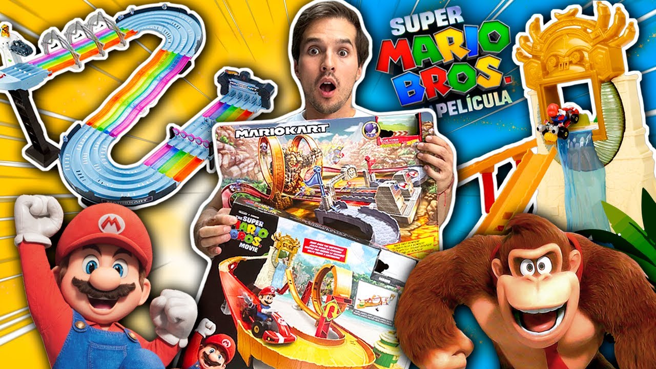 COMPRÉ LA PISTA ARCOÍRIS Y REINO KONG DE MARIO BROS LA PELICULA !