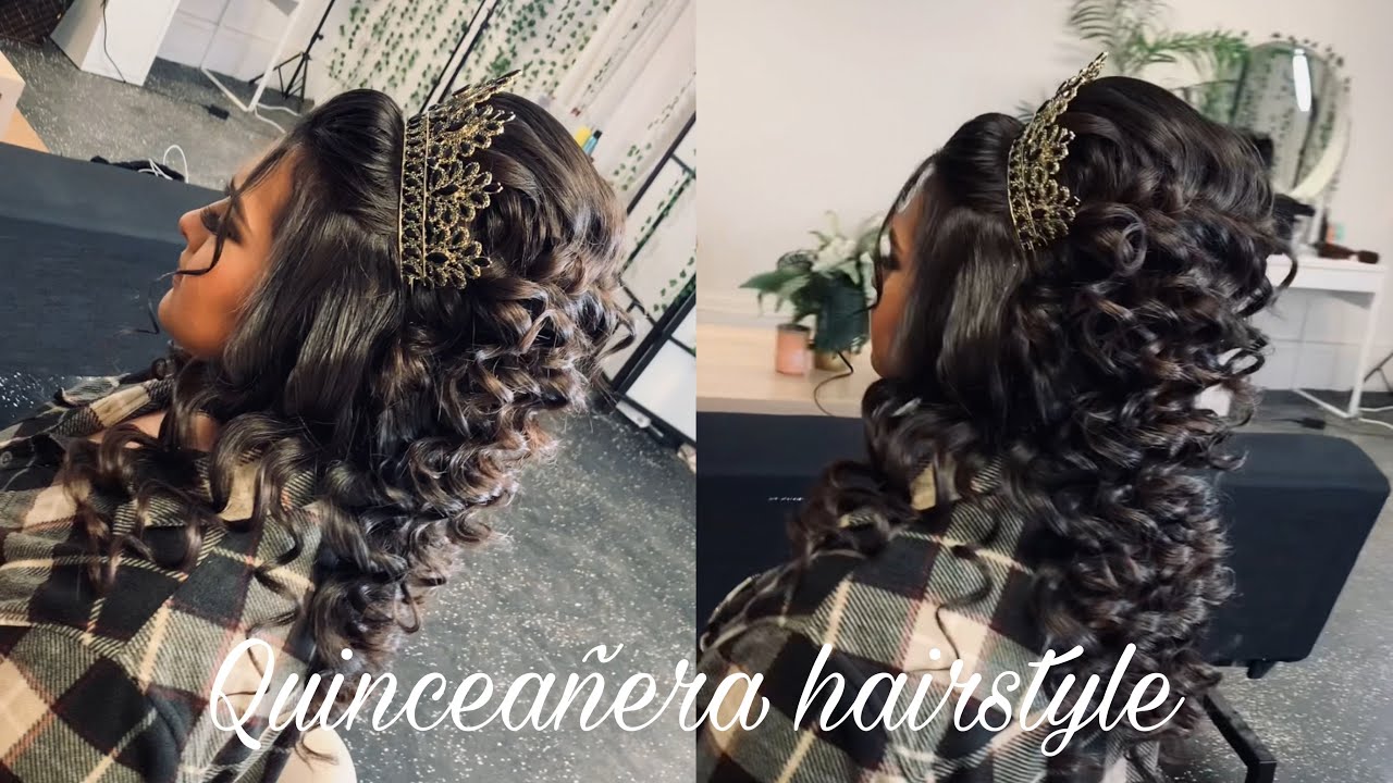 Peinado para quinceañera | quinceañera hairstyle