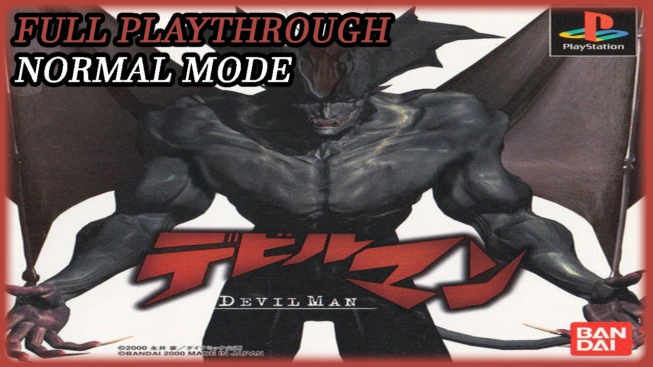 DevilMan (PS1 Emulator) Normal Mode - Full Playthrough