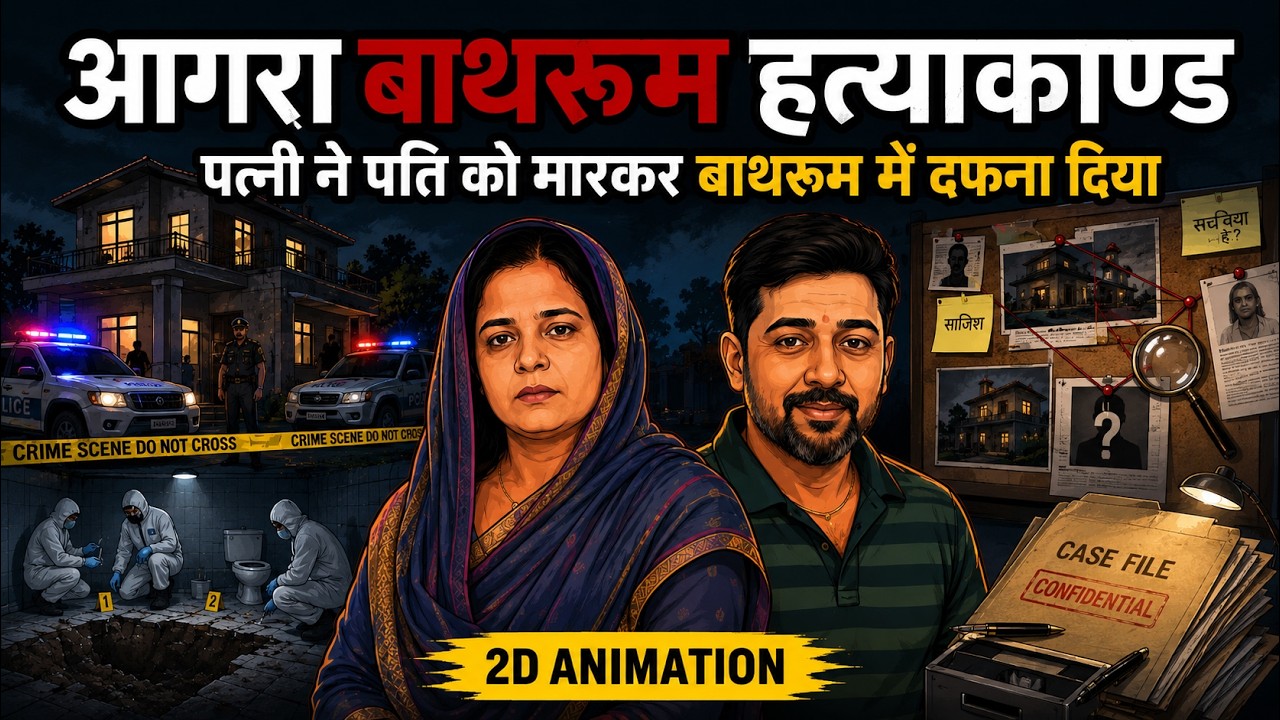 Agra Wife Buried Husband in Bathroom After Murder | Ruby Sharma Case Explained | 2D Animation