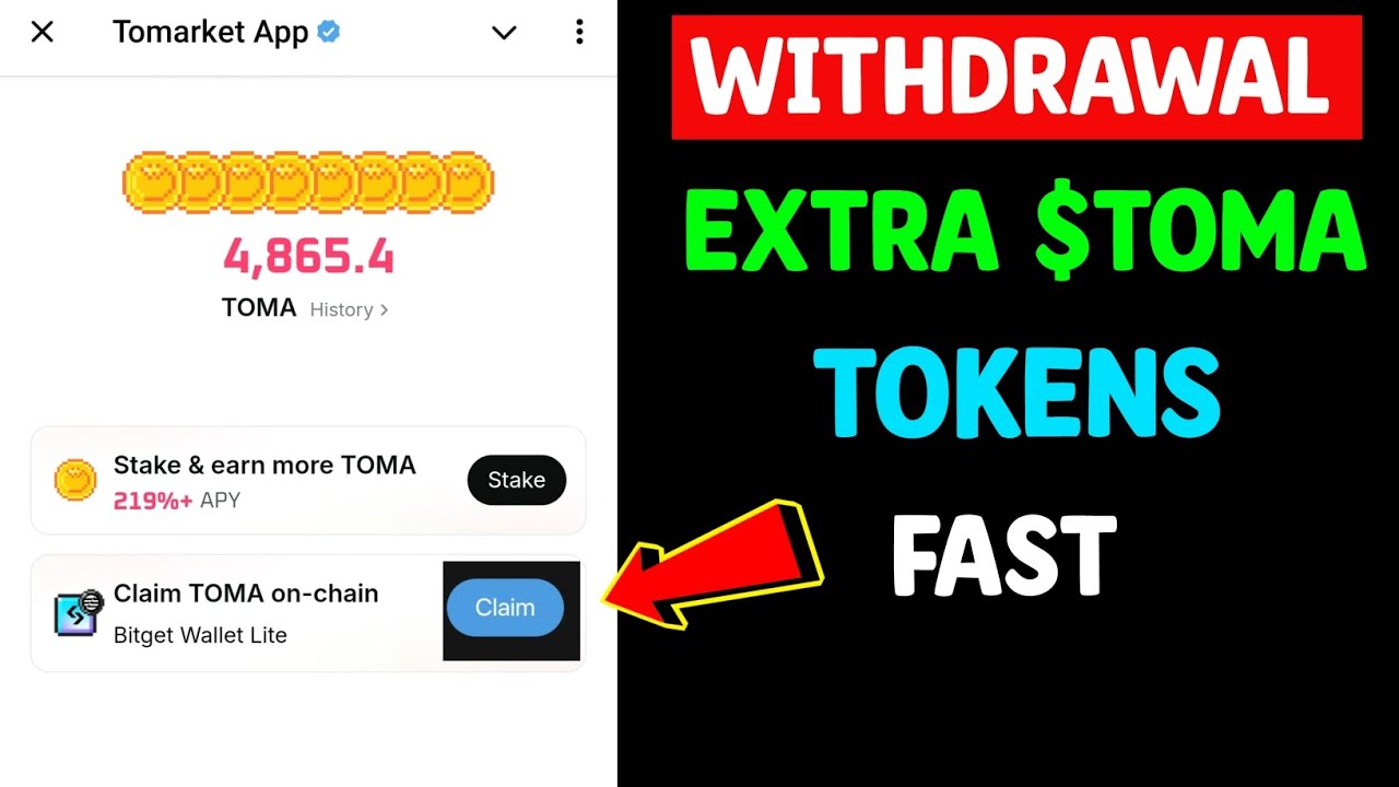 Tomarket Extra Toma Tokens Withdrawal | Claim TOMA on-chain Bitget Wallet Lite | Tomarket Update