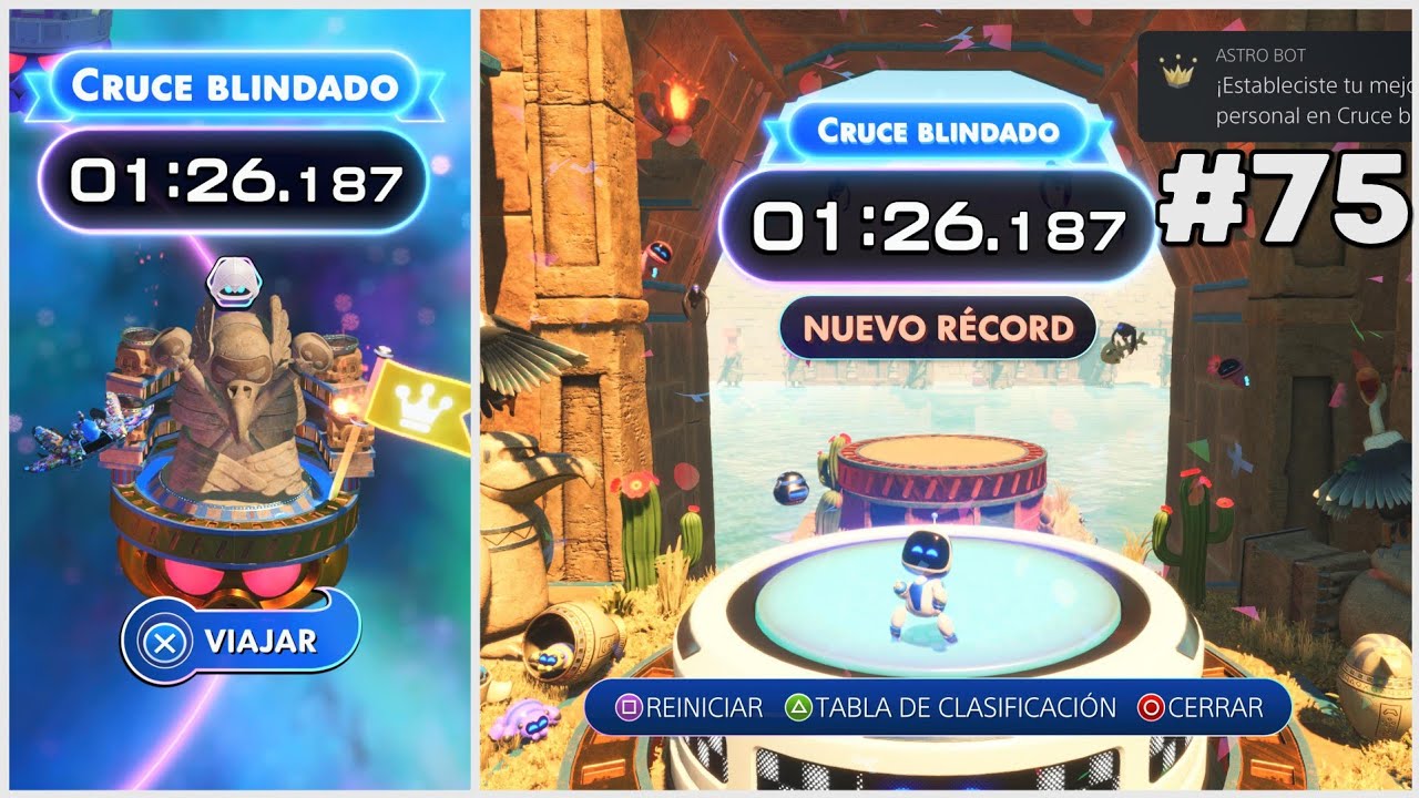 CRUCE BLINDADO | N&Uacute;CLEO ACORAZADO | 🤖Astro Bot | Ep.75 | Gameplay ESPA&Ntilde;OL | JUEGO COMPLETO 100%