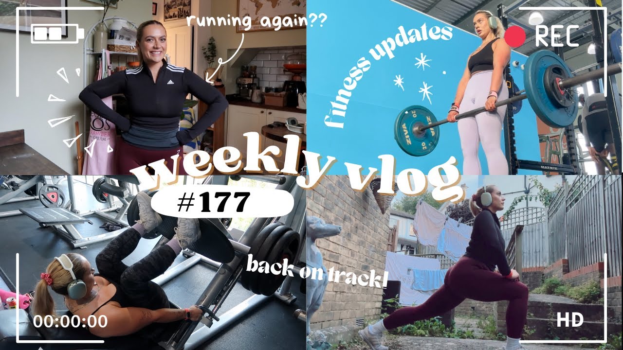 WEEKLY VLOG #177 | FITNESS UPDATES! GOALS, BACK ON TRACK AND RUNNING AGAIN??  EmmasRectangle