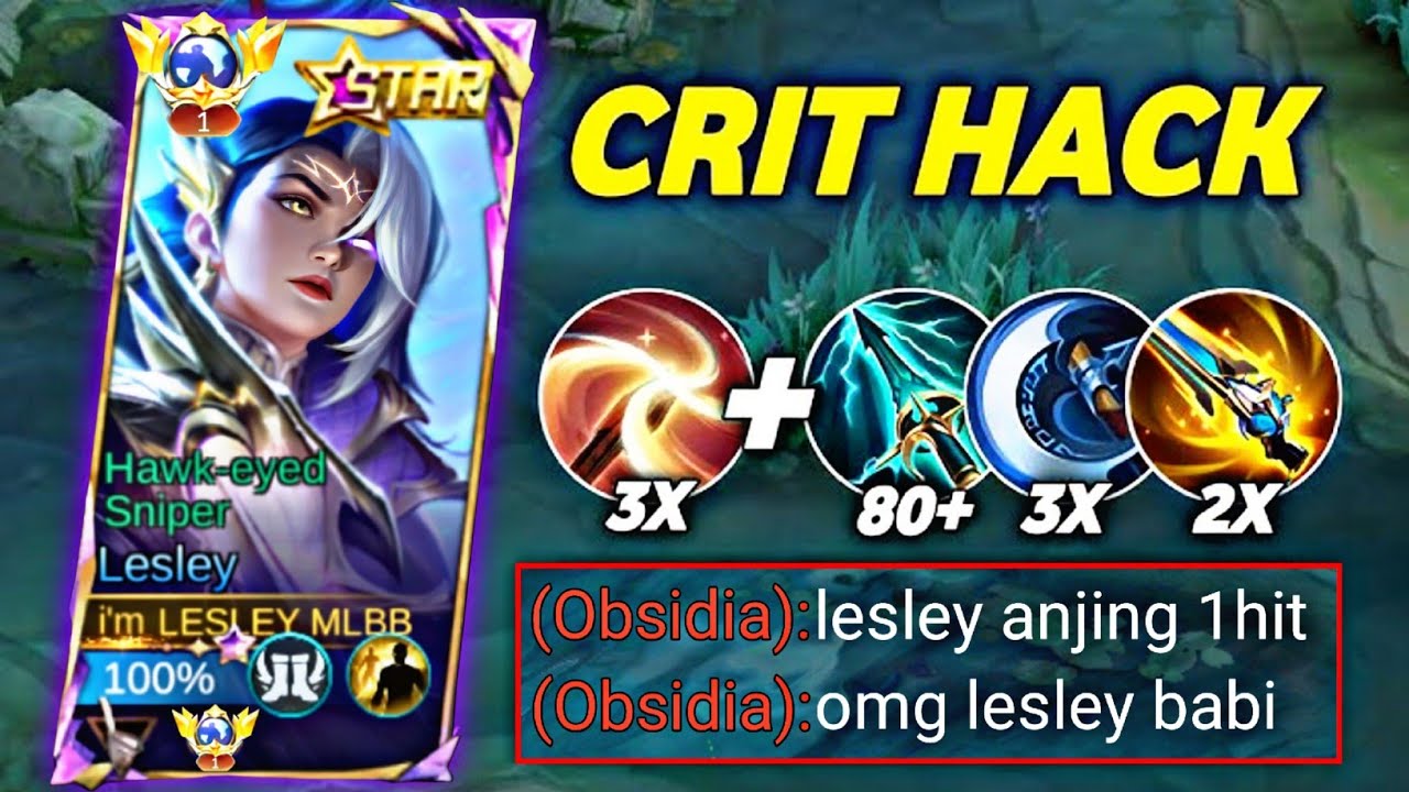 BEGINI CARA LESLEY LAWAN OBSIDIA YANG BARU DI BUFF 😱 BUILD LESLEY TERSAKIT 2026 | MLBB