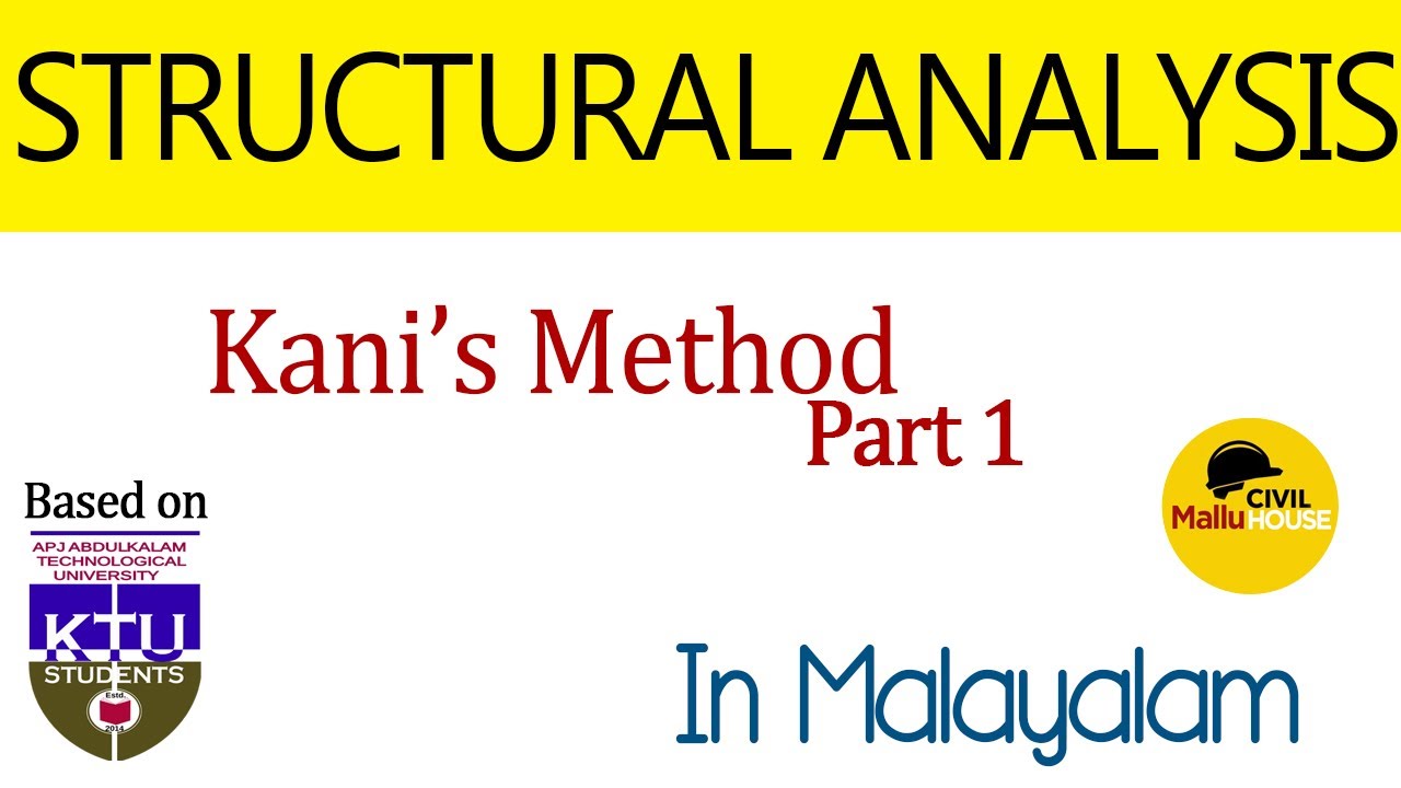 Kani's Method | Part 1 | Plastic Analysis | Malayalam Tutorial | KTU | Structural Analysis