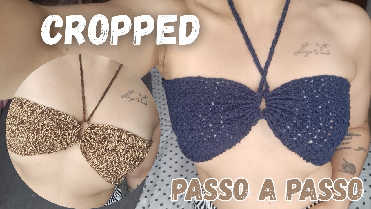 Cropped de Crochê com Pouco Material | Fácil, Rápido e Vendável