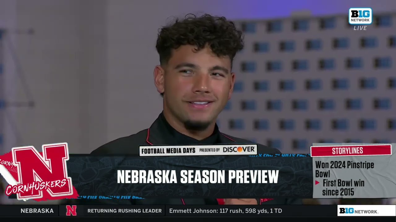 Dylan Raiola, DeShon Singleton and Henry Lutovsky join the BTN set to talk 2025 Nebraska Football