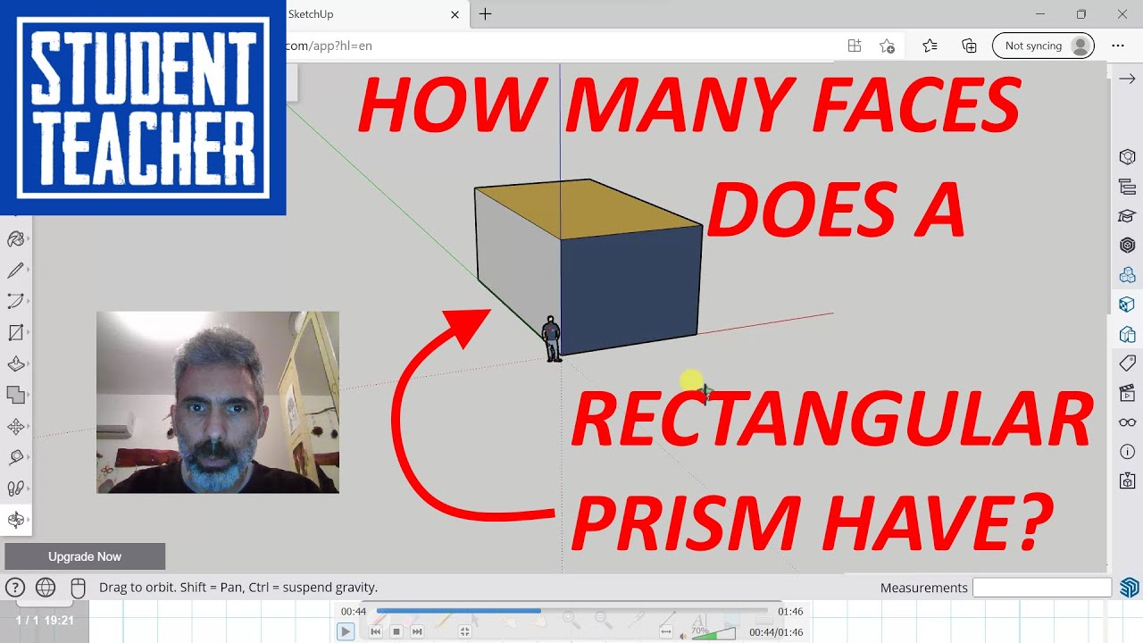 How Many Faces Does A Rectangular Prism  Have? 3D Illustration - Geometry - 6th Grade Math