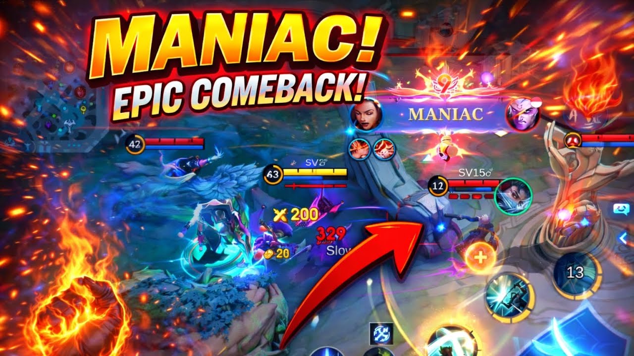 MANIAC GILA! Teamfight Penentu & Epic Comeback MLBB 🔥