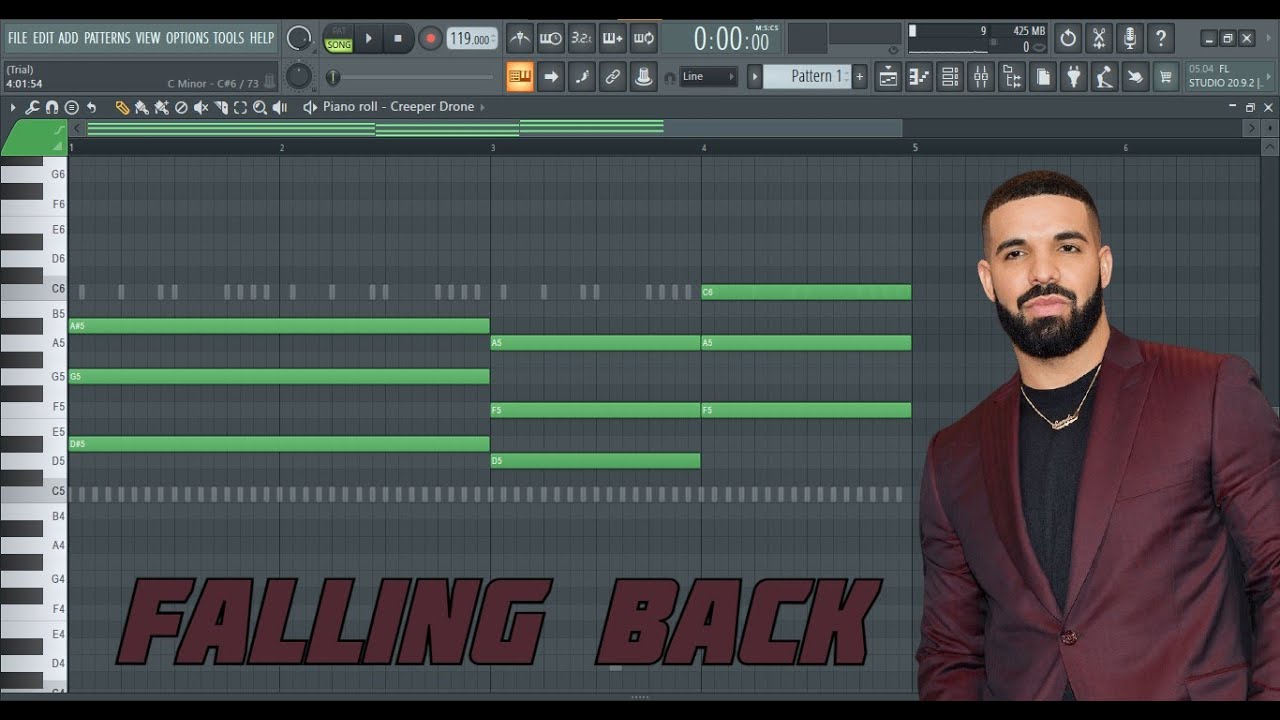 Drake - Falling Back [FL Studio Beat Construction Tutorial]