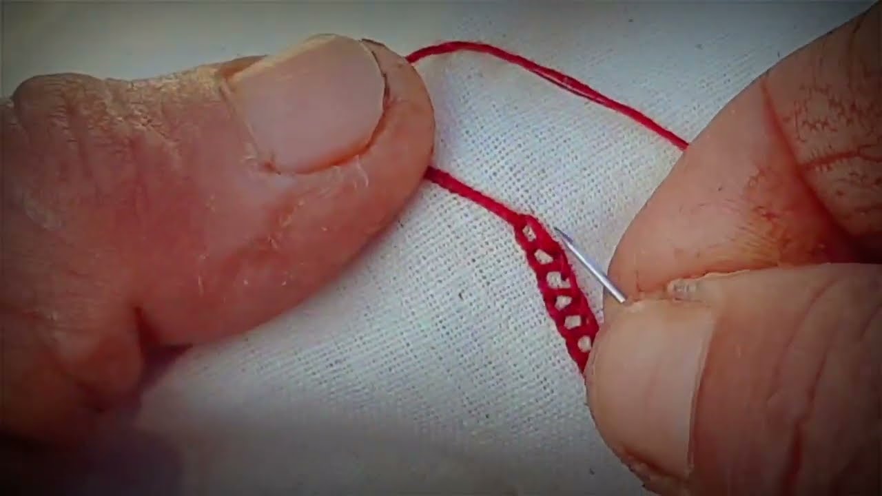 Chain Stitch | Hand Embroidery Chain Stitch | Ahir Embroidery Chain Stitch | Kutchi Handwork