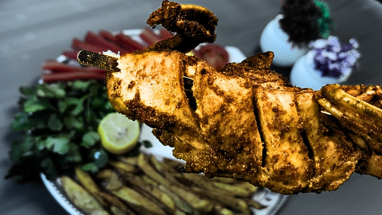 Crispy & Spicy Organic Chicken Roast ASMR 🍗🔥 No Talking❗