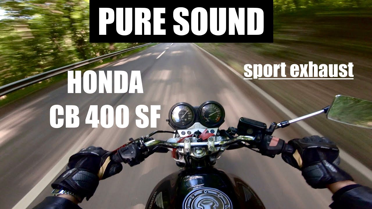 Honda CB 400 SF Project Big 1 (1996) - sport exhaust [RAW Onboard]