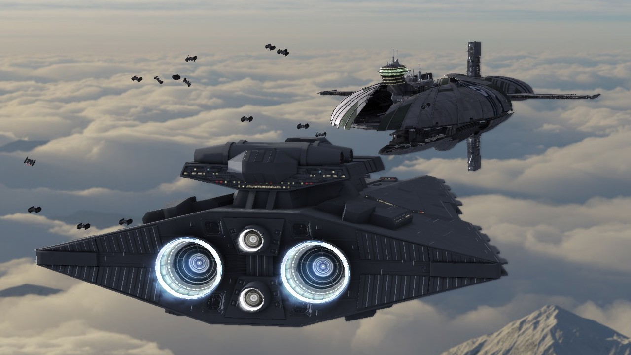 Empire Gladiator Star Destroyer VS CIS Munificent Frigate - Star Wars Empire At War Remake
