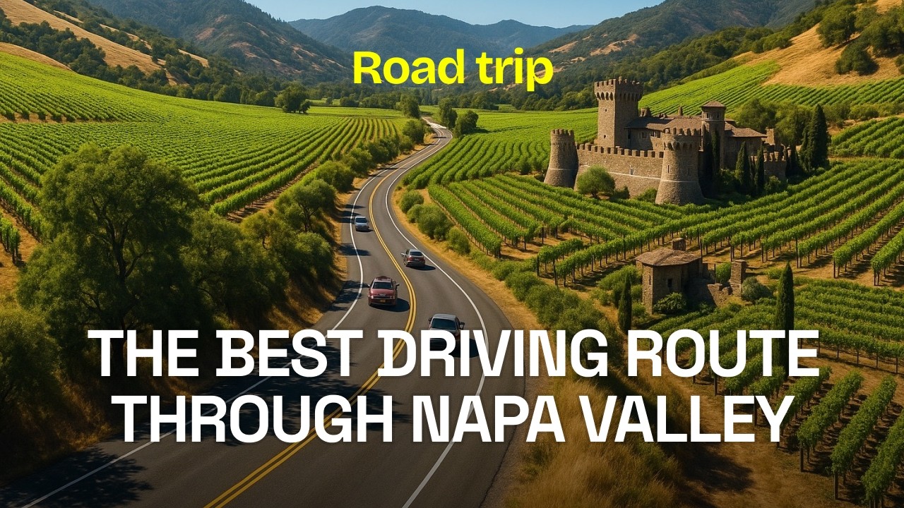 The best driving route through Napa Valley | 4K HDR Road trip