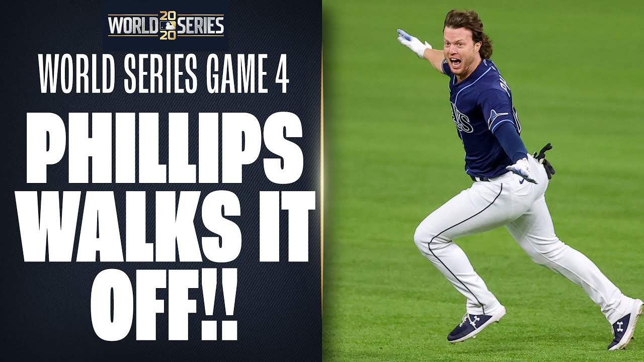 INSANE ENDING!! Rays' Brett Phillips WALKS IT OFF in World Series Game 4!!