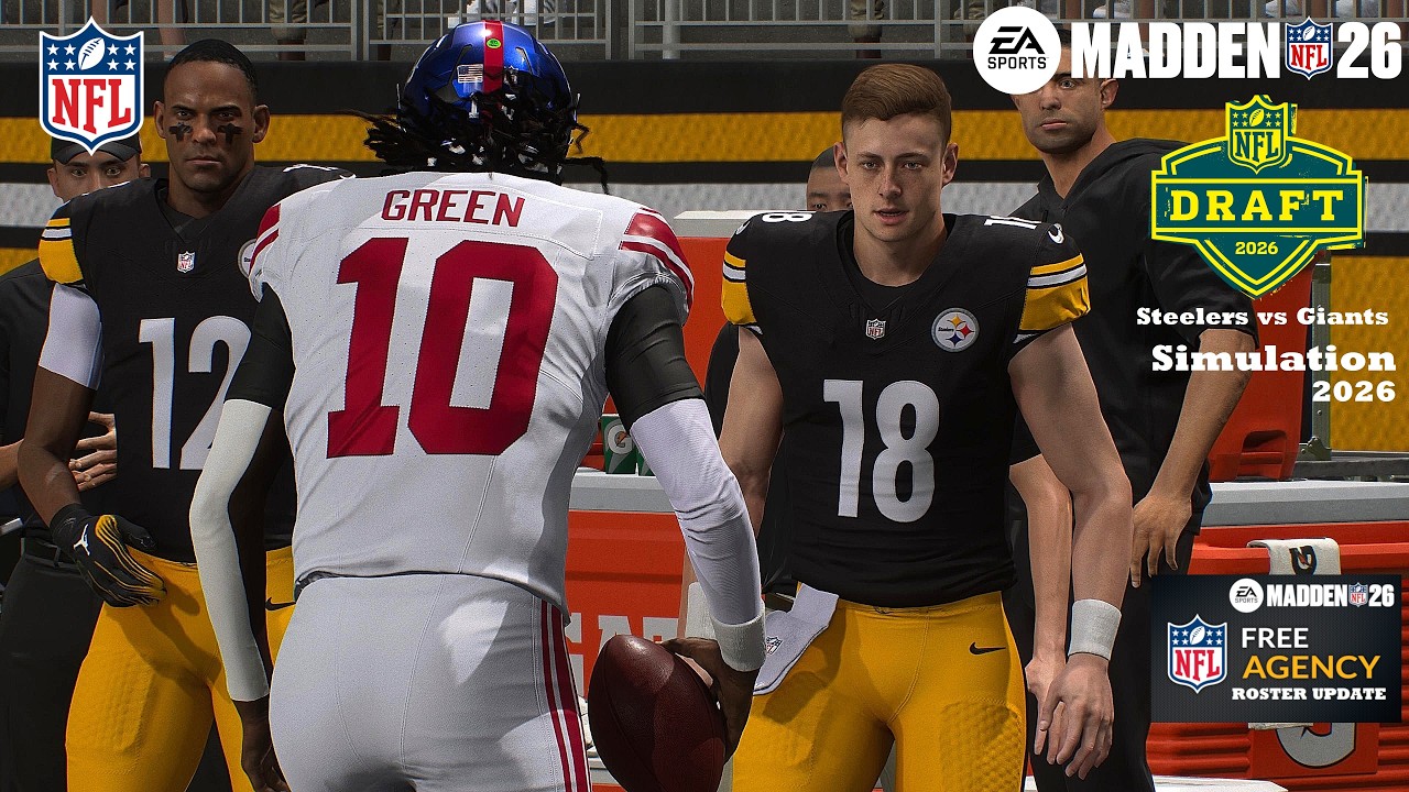 Madden 26 Denzel Boston Steelers vs Taylen Green New York Giants Sim NFL DRAFT EARLY 2026 Game Play