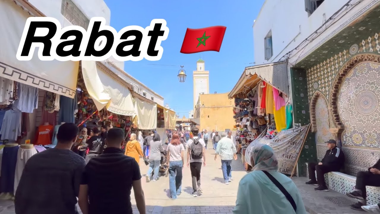 Rabat Morocco 🇲🇦 Walking Tour May 7, 2025 4K HD City Walk
