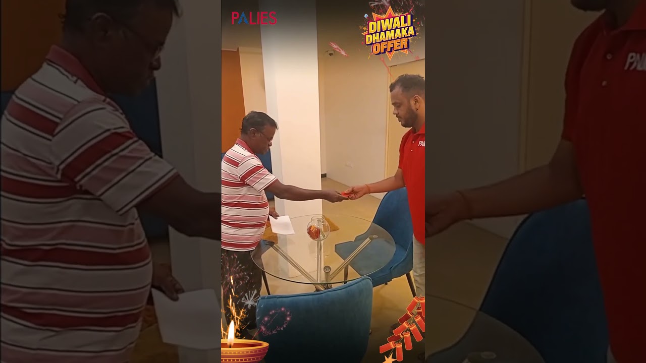 🎁 Diwali Happiness at Palies! Watch Customers Walk Out with Smiles & Lucky Surprises! ✨💻