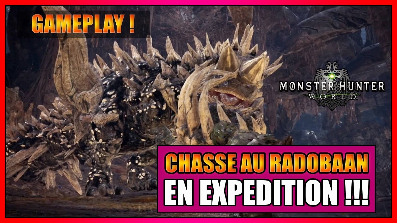 GAMEPLAY - EN EXPEDITION ! JE CHASSE LE RADOBAAN AU KATANA SUR MONSTER HUNTER WORLD - FR