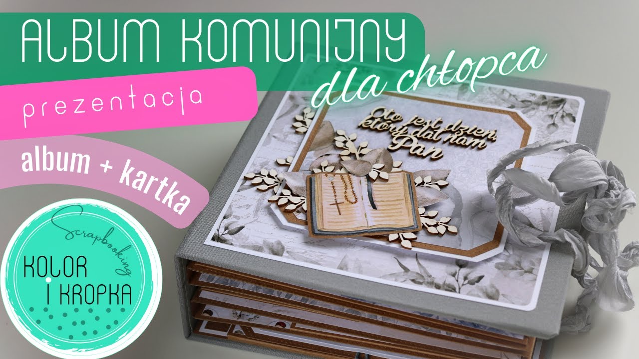 album komunijny dla chłopca z kolekcji UN DIA MAGICO od Papers For You | #fotoalbum #firstcommunion