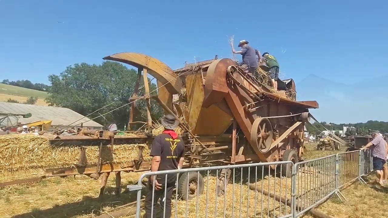 Fêtes des battages à Murat dur Vèbre 2024 : Battages et Scie