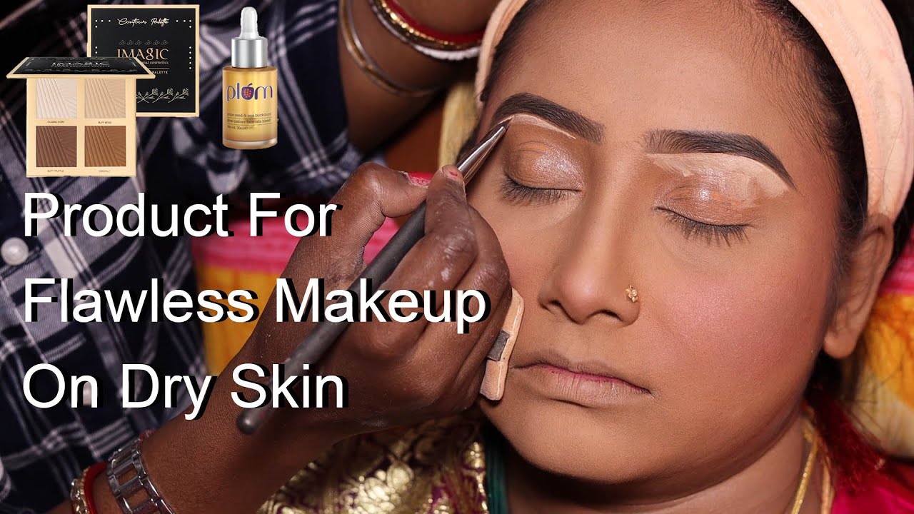 Dry Skin Makeup On Real Bride For Beginners / ✨Affordable Flawless Finish Bridal Makeup Tutorial