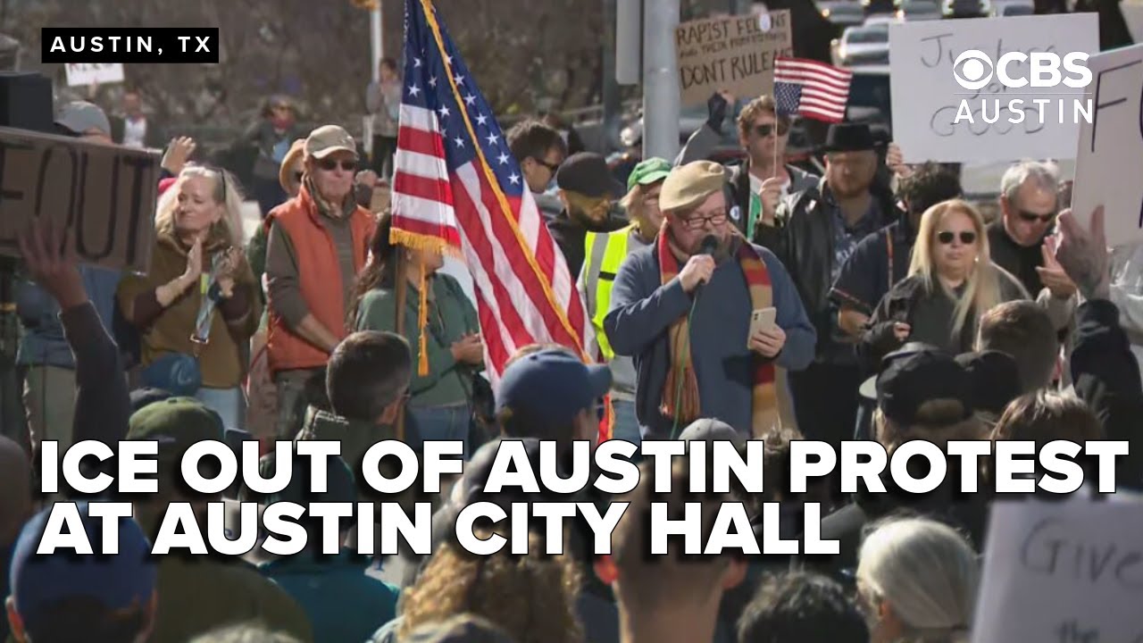 WATCH LIVE: ICE Out of Austin protest at City Hall