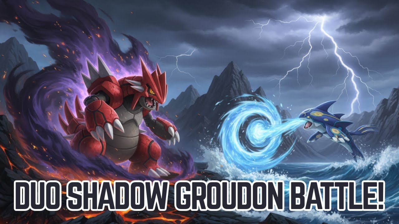 DUO Shadow Groudon Raid with Primal Kyogre & Kyurems!