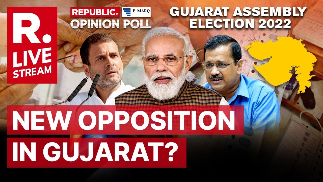 AAP stealing Congress vote share In Gujarat? P-Marq Opinion Poll Predicts Close Fight For Oppn Chair