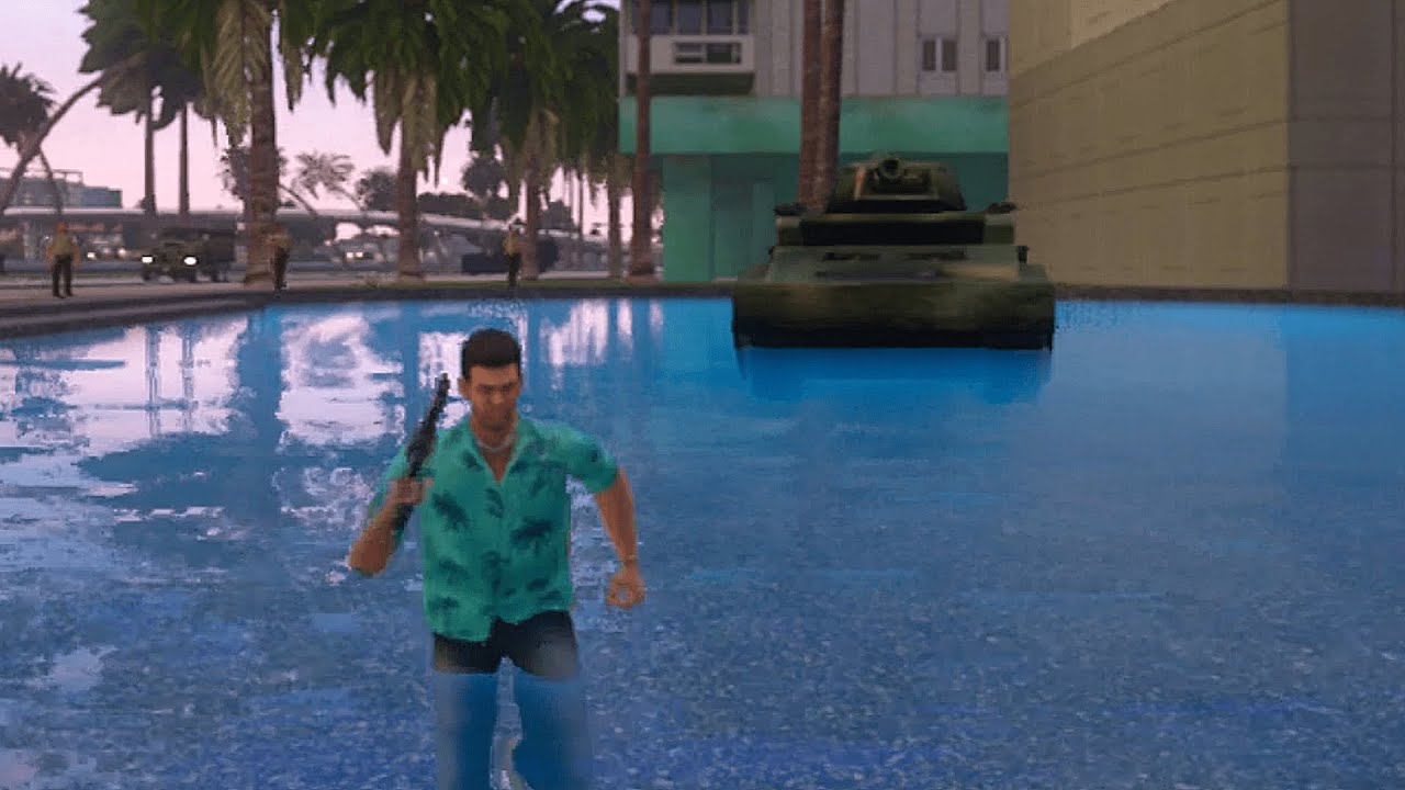 GTA Vice City: Definitive Edition (Switch) Free-Roam Gameplay