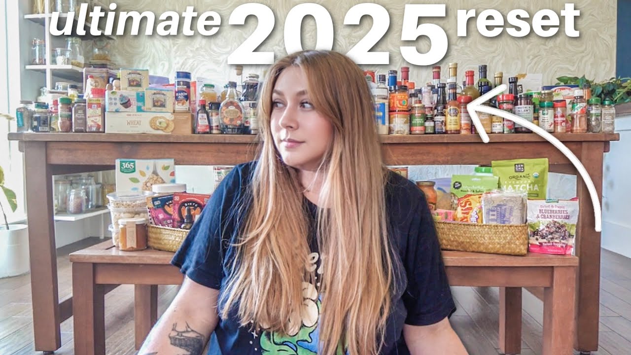 ULTIMATE Kitchen Clean & Declutter for 2025 Reset (organizing & inventorying pantry + fridge) pt.2