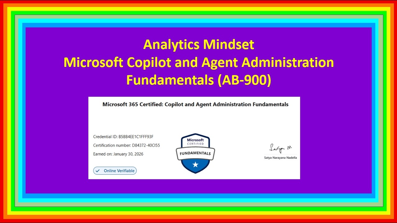 Microsoft Copilot and Agent Administration Fundamentals (AB-900) Tips and Tricks