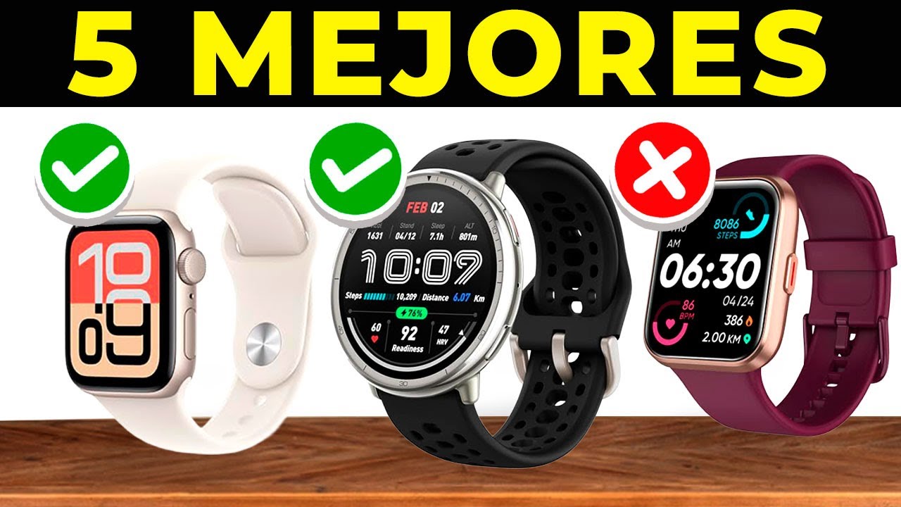 ✅ Los 5 MEJORES SMARTWATCH para IPHONE 2026 | SMARTWATCH AMAZON Calidad Precio
