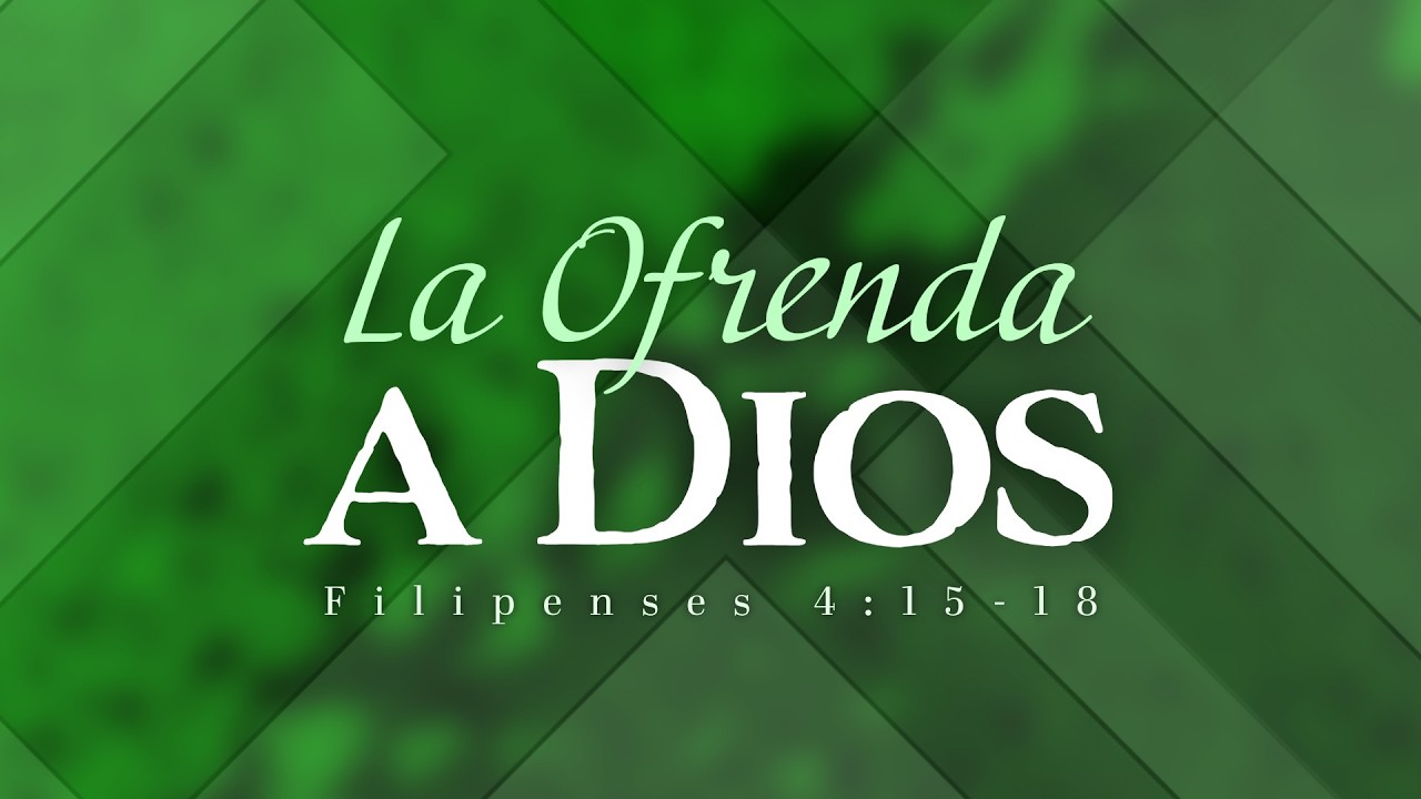 La Ofrenda A Dios   Pastor Luis Parada