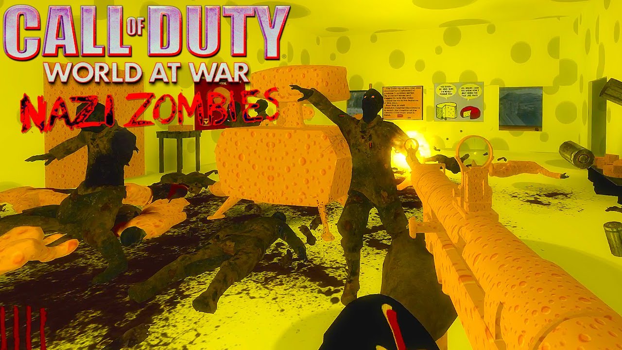WORLD AT WAR ZOMBIES CUSTOM MAP - CHEESE CUBE GAMEPLAY (NO COMMENTARY)
