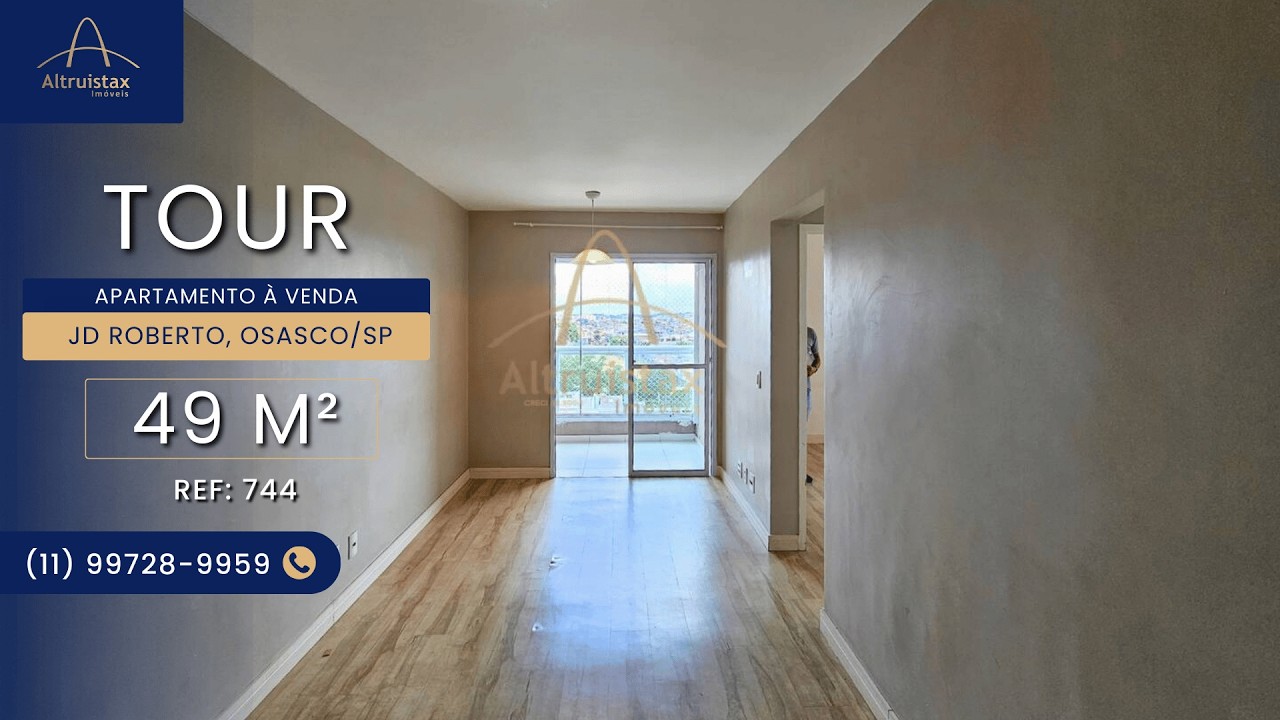 Apartamento à Venda em Osasco | 2 Quartos, Varanda, FGTS – Jardim Roberto (REF744)