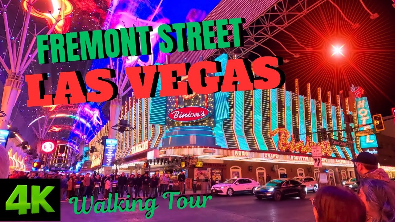 Walking Fremont Street Experience at Night | Las Vegas Nightlife Tour 2025