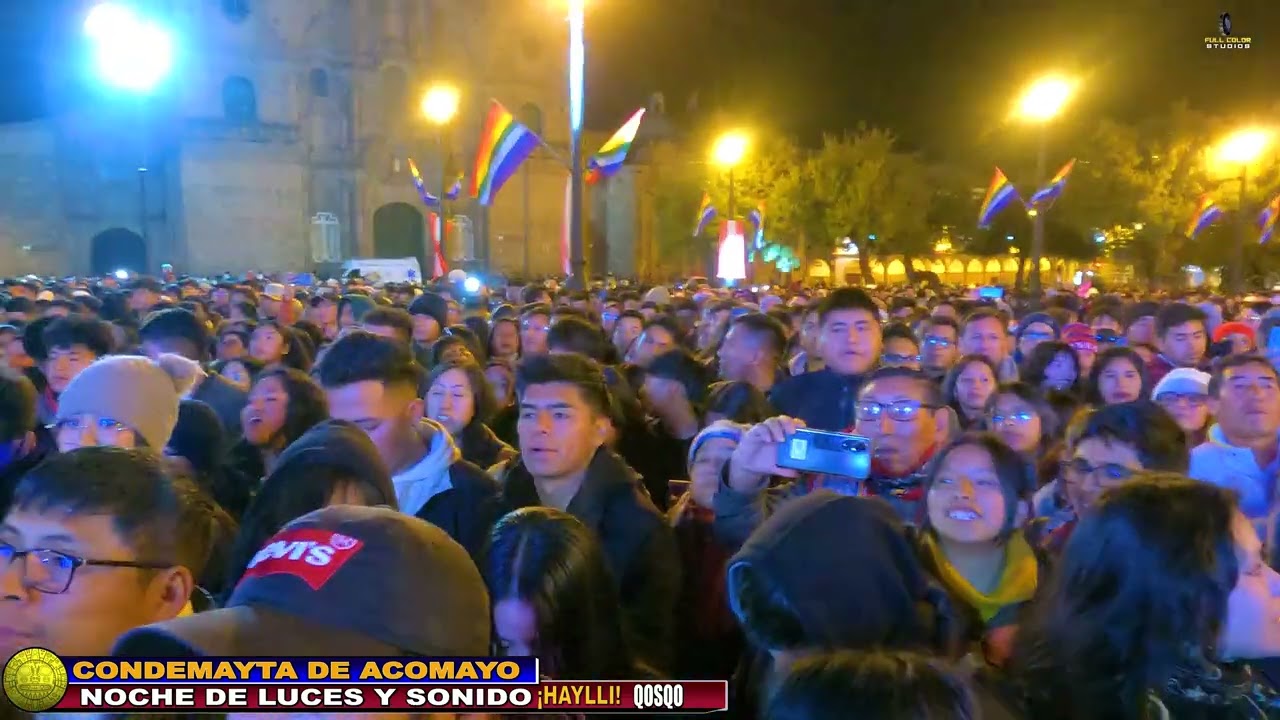 CONDEMAYTA DE ACOMAYO EN NOCHE DE LUCES Y SONIDO  CUSCO  2024