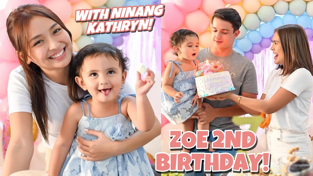 ZOE'S 2ND BIRTHDAY GREATEST GIFT NI ZOE ANG MAPASAYA SIYA NG KANYANG MGA NINANG 😍 KATHRYN PRESENT!